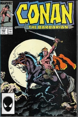 Marvel Conan The Barbarian Komiks 202/1988 j.ang