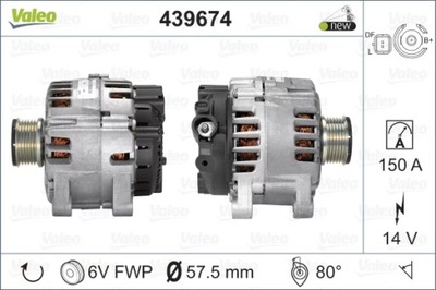 VAL439674 ALTERNADOR PEUGEOT 308 2.0D 09-  