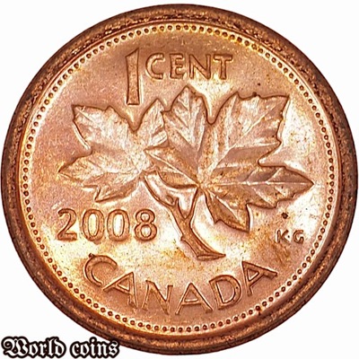 1 CENT 2008 KANADA