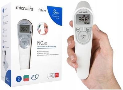 MICROLIFE Termometr Bezdotykowy NC200 ETUI