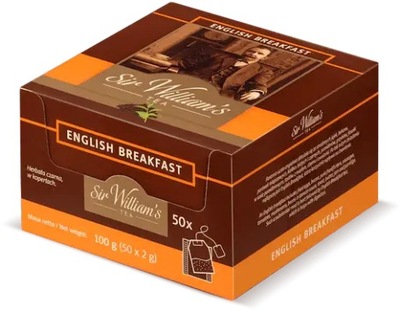 Herbata czarna w kopertach Sir William's English Breakfast 50szt