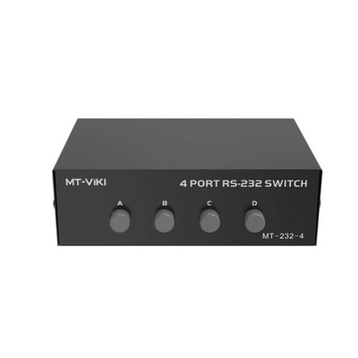 Drukarka DB9 Pin Serial RS232 Przełącznik Manualny 4Ports Data Sharing Switcher