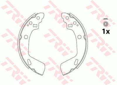 Trw gs8818 гальмівні колодки гальмівні задня suzuki swift iv фото №1