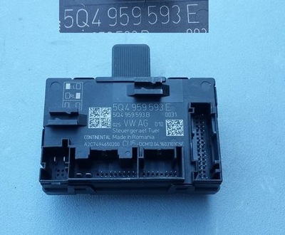 Модуль дверь левый перед audi skoda vw 5q4959593e фото №1