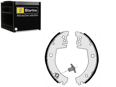 Гальмівні колодки гальмівні набір skoda favorit pick up 88-92 kpl starline фото №1