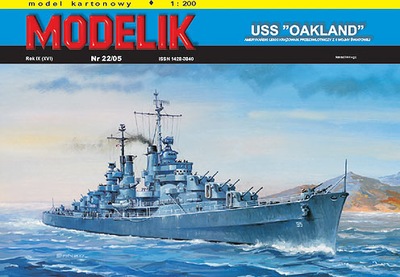 Modelik 22/05 - Krążownik USS OAKLAND 1:200