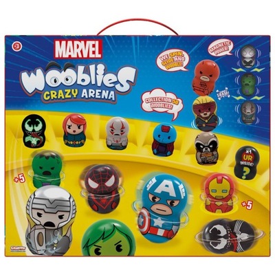 Marvel Wooblies Arena - 2 odpaľovacie zariadenia a 4 figúrky