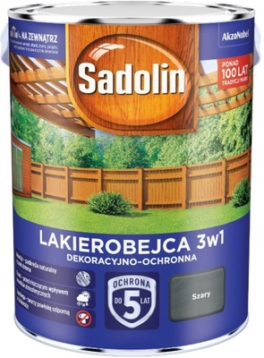 Sadolin Lakierobejca 3w1 Szary 5L
