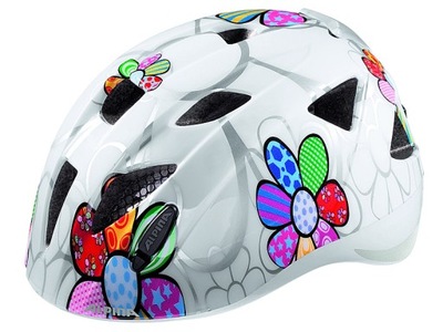 Kask Alpina Ximo Flash dziecięcy white flower - 49-54