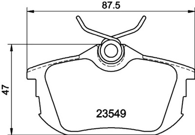 PADS HAM. REAR MI PROTON SMART VO  