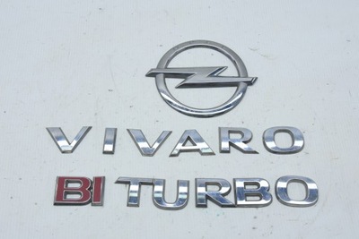 OPEL VIVARO B EMBLEMA LOGOTIPO BI TURBO  