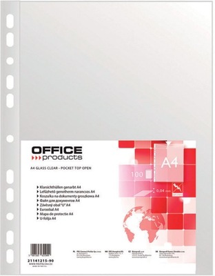 Koszulki groszkowe Office Product A4 40 µm 100szt