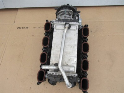 Mercedes s w221 коллектор интеркулер дроссельная заслонка фото №1