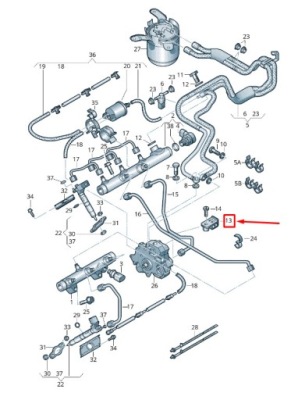 Audi q7 4l fuel труба кронштейн 059130401a original фото №1