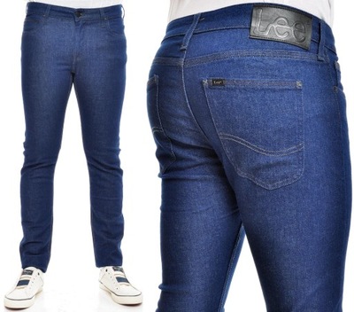 LEE spodnie SKINNY regular BLUE jeans MALONE _ W36 L36