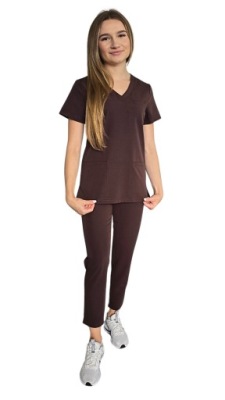 Komplet medyczny czekoladowy basic premium roz. S