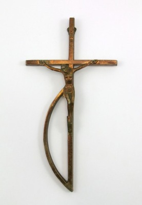 Krzyż, krucyfiks mosiężny; 2487