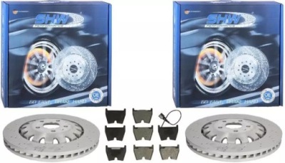 Shw тормозные диски+ тормозные колодки перед audi tt rs 370mm фото №1