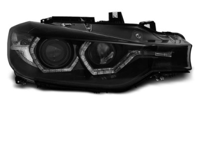 Лампи фари bmw f30 f31 11-15 led black drl фото №1