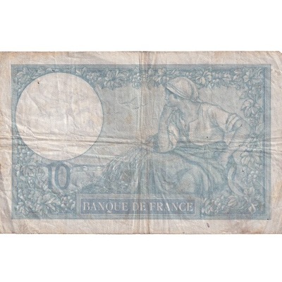 Francja, 10 Francs, Minerve, 1939, N.76332, VF(20-