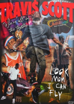 Plakat OBRAZY Piosenkarka hip-hopowa Travis Scott