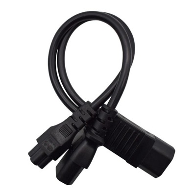 IEC320 C14 do IEC320 C13 + C5 Y Splitter Power Trwały zamiennik dla