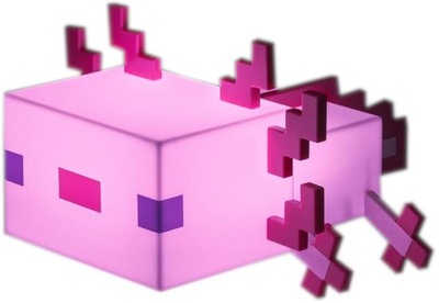 Lampka MINECRAFT Axolotl Multicolor 2 tryby 21cm
