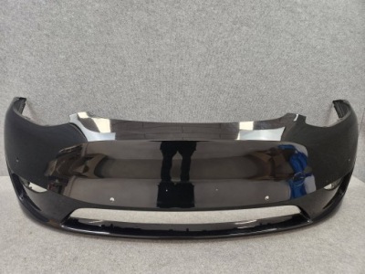 Бампер передній перед - tesla model y чорний black 2020-2025 фото №1