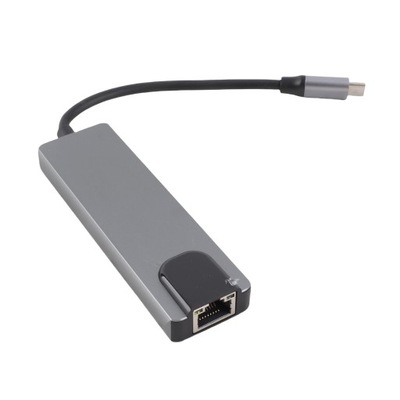 5W1 HUB ADAPTER STACJA DOKUJĄCA USB-C USB 3.0 HDMI 4K RJ45