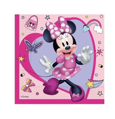 Serwetki MYSZKA MINNIE MINI 33x33 cm 20sz