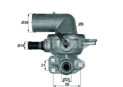 MAHLE TI 133 88D TERMOSTAT, MATERIAL DE REFRIGERACIÓN  