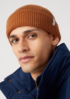 Wrangler Sign Off Beanie - Leather Brown