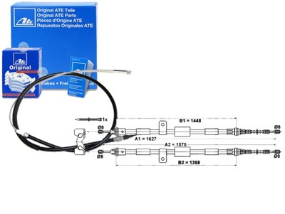 Ate трос тормоза ручного ford fiesta fiesta iv k фото №1