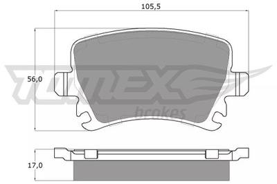 ZAPATAS HAM.VW GOLF V PARTE TRASERA  