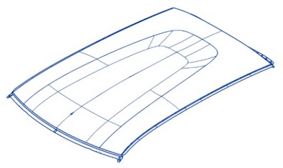 Крыша dacia spring 731121221r фото №1