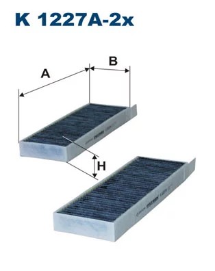 K1227A-2X FILTRO CABINAS DE CARBON  