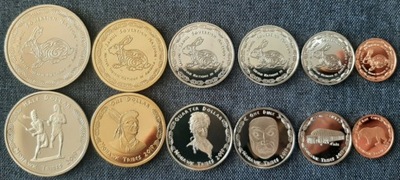 USA zestaw 6 monet Indianie MOHAWK 2019