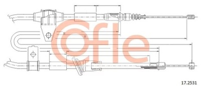 CABLE HAM.HYUNDAI 17.2531 COFLE 17.2531  
