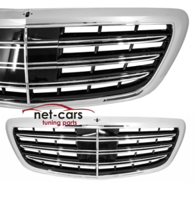 Решётка радиатора решётка радиатора бампера mercedes s w222 s63 65 amg c фото №1
