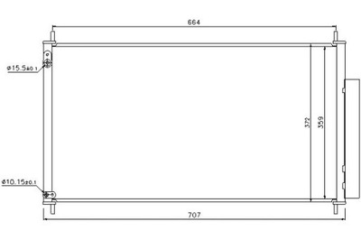 Nissens конденсатор кондиционера honda civic ix 1.8 фото №1