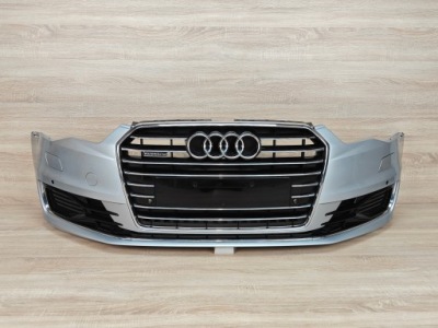 Бампер перед audi a6 c7 lift 2014- lz7g 72 km! фото №1