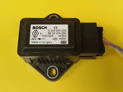 Датчик прискорення esp renault scenic grand ii 0265005259 nr1554 фото №1