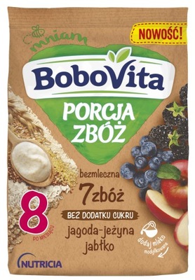 Bobovita bezmleczna Porcja zbóż 7 zbóż jeżyna 170g