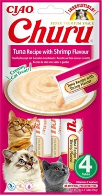 INABA CAT CHURU TUNA WITH SHRIMP Tuńczyk z krewetkami dla kotów
