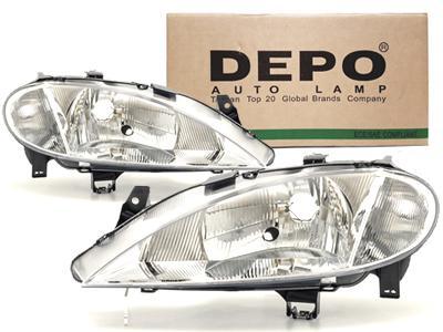 DEPO GRILLES LAMPS FRONT RENAULT MEGANE 99-03  