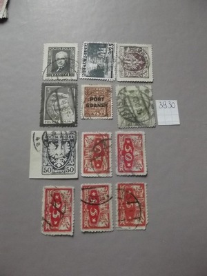 II RP - zestaw znaczków