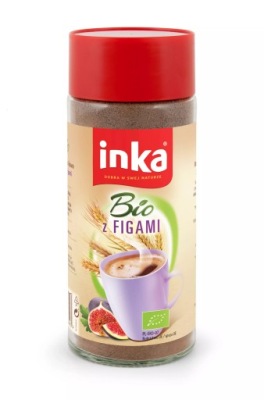 INKA ROZPUSZCZALNA KAWA ZBOŻOWA Z FIGAMI BIO 100G