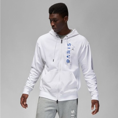 L Bluza Nike PSG FLC FZ Jordan DN6150 100 L biały