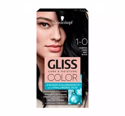 GLISS CARE MOISTURE COLOR FARBA DO WŁOSÓW 1-0