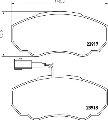 КОЛОДКИ ТОРМОЗНЫЕ HELLA PAGID 77364862 E172133 4252